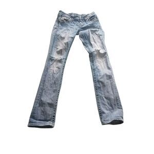 Distressed Miss me Signature denim straight 27 x 33